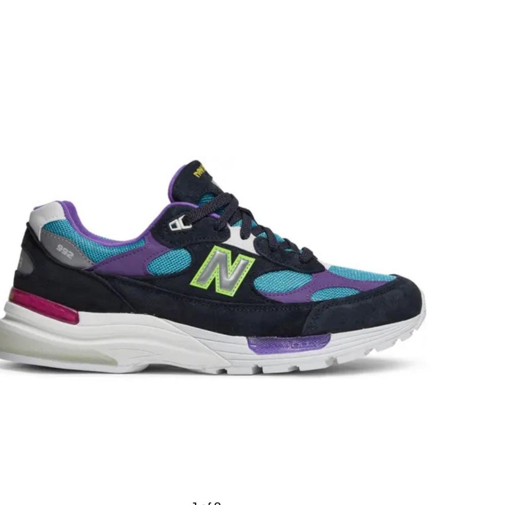 New Balance Navy and Purple Sneakers